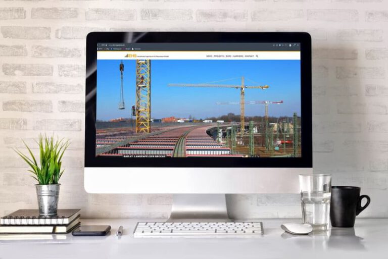 Website des Ingenieurbüros EHS