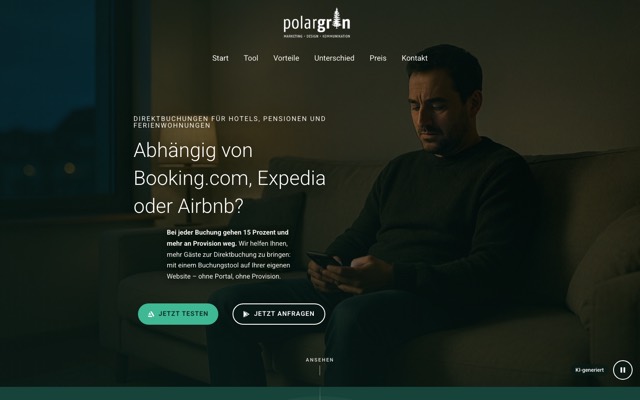 Startseite bookingtool.polarworks.de